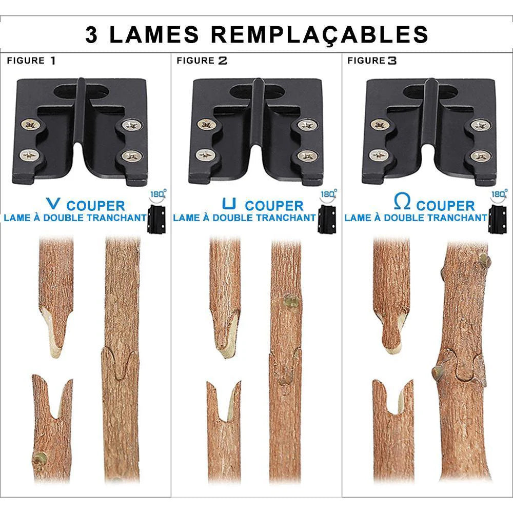 Outils de greffe de jardin