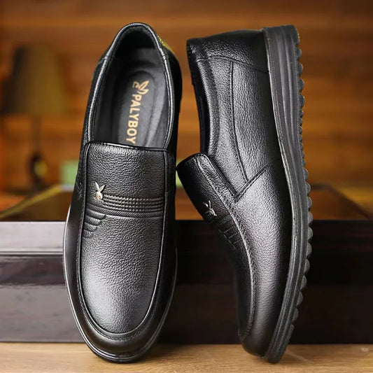 Chaussures Homme en Cuir Véritable – Confort Quotidien & Style Élégant 🇬🇳
